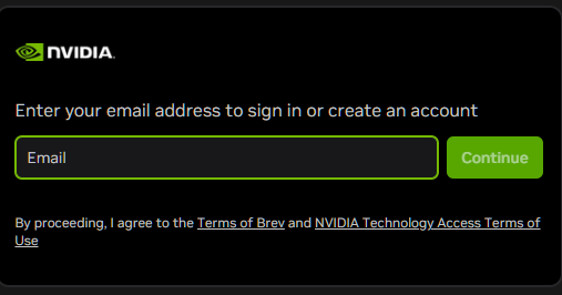 Sign in to NVIDIA